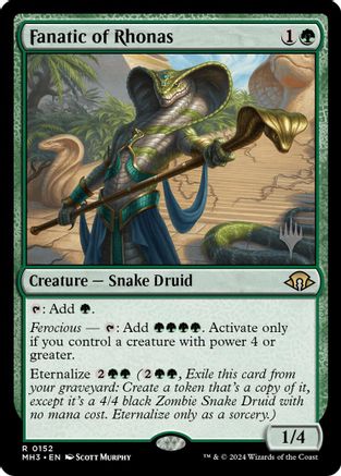 Fanatic of Rhonas (PPECL-152) - Promo Pack: Lorwyn Eclipsed | Grognard Games