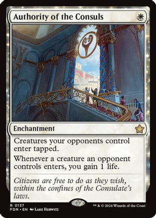 Authority of the Consuls (PPECL-137) - Promo Pack: Lorwyn Eclipsed Foil | Grognard Games