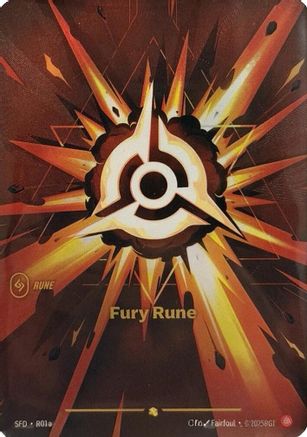 Fury Rune (Alternate Art) (R01a) - Spiritforged Foil | Grognard Games