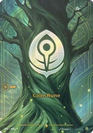 Calm Rune (Alternate Art) (R02a) - Spiritforged Foil | Grognard Games