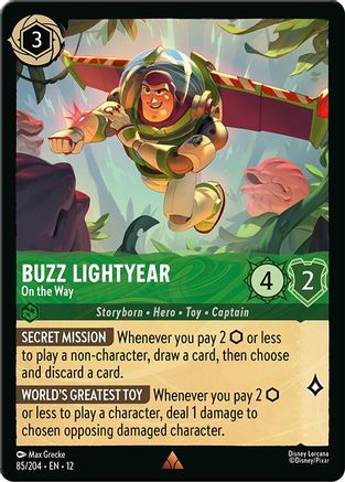 Buzz Lightyear - On the Way (85/204) - Wilds Unknown Cold Foil | Grognard Games