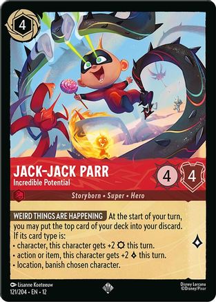 Jack-Jack Parr - Incredible Potential (121/204) - Wilds Unknown Holofoil | Grognard Games