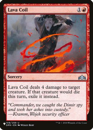 Lava Coil (LIST-108) - The List Reprints | Grognard Games