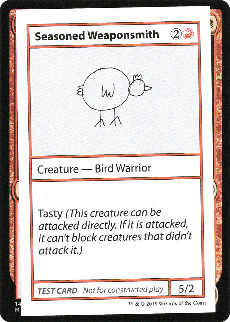 Seasoned Weaponsmith (2021 Edition) [Mystery Booster Playtest Cards] | Grognard Games
