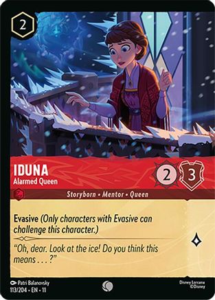 Iduna - Alarmed Queen (Foil) (113/204) - Winterspell Cold Foil | Grognard Games