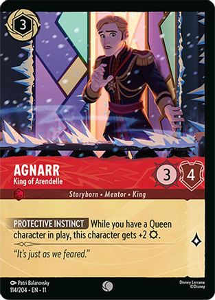 Agnarr - King of Arendelle (Foil) (114/204) - Winterspell Cold Foil | Grognard Games