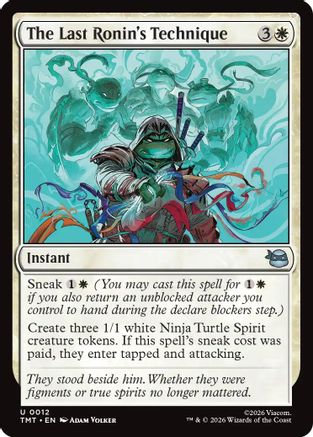 The Last Ronin's Technique (TMT-012) - Teenage Mutant Ninja Turtles Foil | Grognard Games