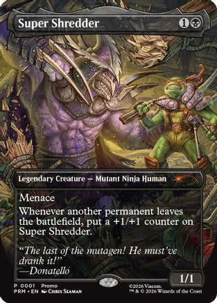 Super Shredder (Borderless) (UMP-001) - Unique and Miscellaneous Promos | Grognard Games