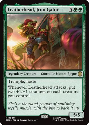 Leatherhead, Iron Gator (TMT-030) - Teenage Mutant Ninja Turtles Foil | Grognard Games