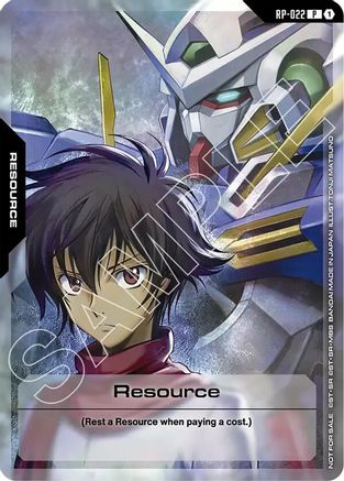 Resource (RP-022) (Mobile Suit Gundam 00) - Promotional Resource Tokens (RP-022) Holofoil | Grognard Games