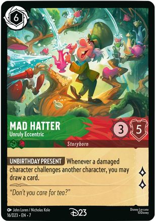 Mad Hatter - Unruly Eccentric (16) - D23 Promos Holofoil | Grognard Games