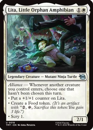 Lita, Little Orphan Amphibian (TMT-019) - Teenage Mutant Ninja Turtles Foil | Grognard Games