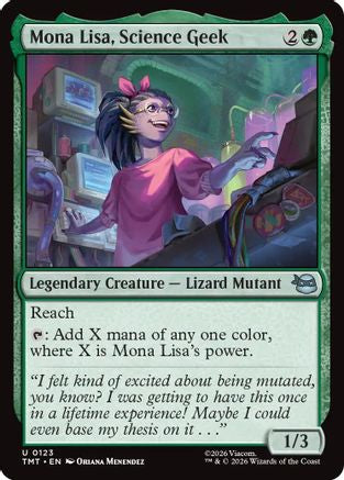 Mona Lisa, Science Geek (TMT-123) - Teenage Mutant Ninja Turtles | Grognard Games