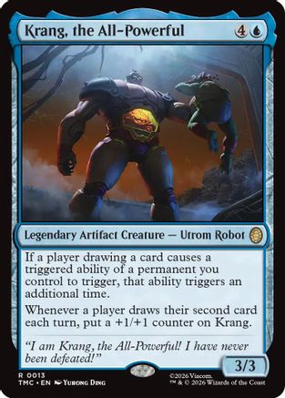 Krang, the All-Powerful (TMC-013) - Commander: Teenage Mutant Ninja Turtles Foil | Grognard Games