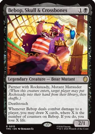 Bebop, Skull & Crossbones (TMC-015) - Commander: Teenage Mutant Ninja Turtles | Grognard Games