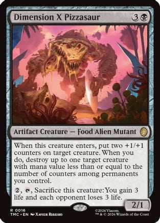Dimension X Pizzasaur (TMC-016) - Commander: Teenage Mutant Ninja Turtles | Grognard Games