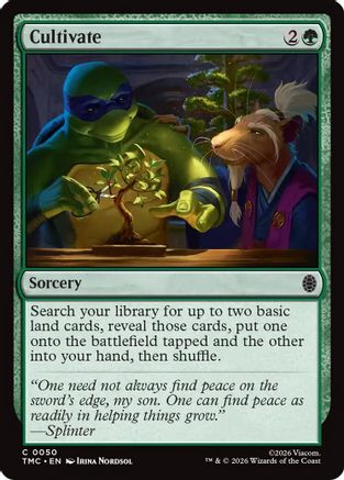 Cultivate (TMC-050) - Commander: Teenage Mutant Ninja Turtles Foil | Grognard Games