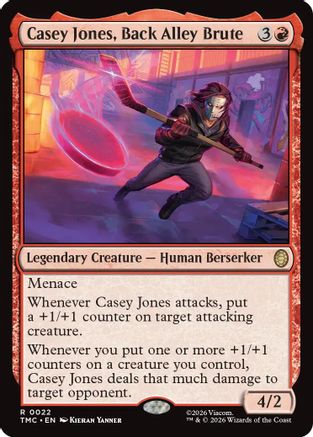 Casey Jones, Back Alley Brute (TMC-022) - Commander: Teenage Mutant Ninja Turtles Foil | Grognard Games