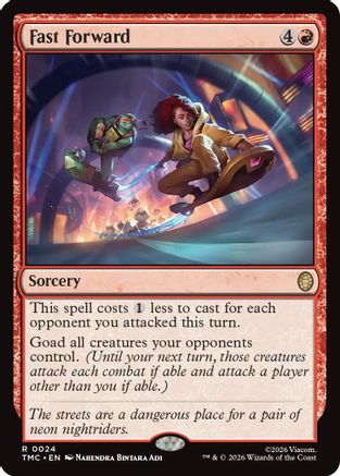 Fast Forward (TMC-024) - Commander: Teenage Mutant Ninja Turtles Foil | Grognard Games
