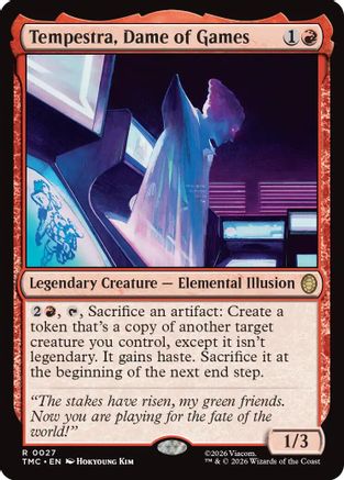 Tempestra, Dame of Games (TMC-027) - Commander: Teenage Mutant Ninja Turtles Foil | Grognard Games