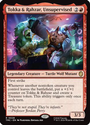 Tokka & Rahzar, Unsupervised (TMC-028) - Commander: Teenage Mutant Ninja Turtles | Grognard Games