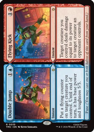 Double Jump // Flying Kick (TMC-035) - Commander: Teenage Mutant Ninja Turtles Foil | Grognard Games