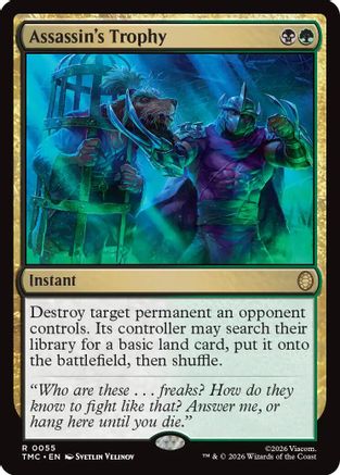 Assassin's Trophy (TMC-055) - Commander: Teenage Mutant Ninja Turtles Foil | Grognard Games