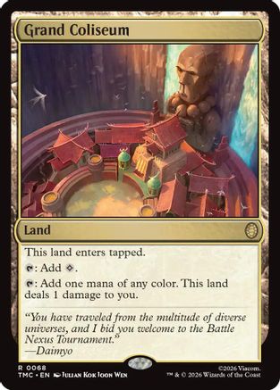 Grand Coliseum (TMC-068) - Commander: Teenage Mutant Ninja Turtles Foil | Grognard Games