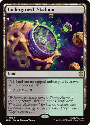 Undergrowth Stadium (TMC-080) - Commander: Teenage Mutant Ninja Turtles Foil | Grognard Games