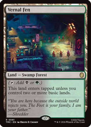Vernal Fen (TMC-081) - Commander: Teenage Mutant Ninja Turtles Foil | Grognard Games