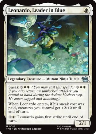 Leonardo, Leader in Blue (TMT-016) - Teenage Mutant Ninja Turtles | Grognard Games