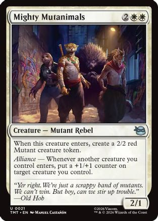 Mighty Mutanimals (TMT-021) - Teenage Mutant Ninja Turtles Foil | Grognard Games