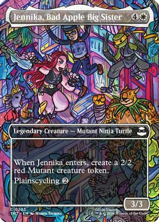 Jennika, Bad Apple Big Sister (Borderless) (TMT-203) - Teenage Mutant Ninja Turtles Foil | Grognard Games
