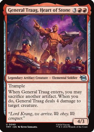 General Traag, Heart of Stone (TMT-090) - Teenage Mutant Ninja Turtles Foil | Grognard Games