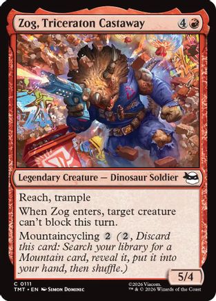 Zog, Triceraton Castaway (TMT-111) - Teenage Mutant Ninja Turtles Foil | Grognard Games