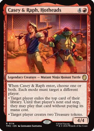 Casey & Raph, Hotheads (TMC-114) - Commander: Teenage Mutant Ninja Turtles | Grognard Games