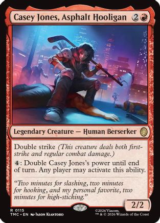 Casey Jones, Asphalt Hooligan (TMC-115) - Commander: Teenage Mutant Ninja Turtles | Grognard Games