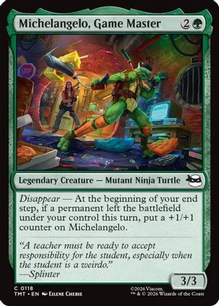Michelangelo, Game Master (TMT-118) - Teenage Mutant Ninja Turtles | Grognard Games