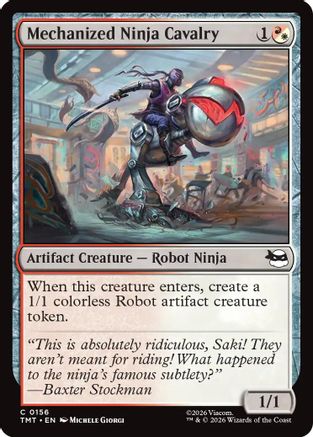 Mechanized Ninja Cavalry (TMT-156) - Teenage Mutant Ninja Turtles Foil | Grognard Games