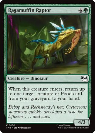 Ragamuffin Raptor (TMT-130) - Teenage Mutant Ninja Turtles Foil | Grognard Games