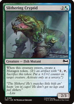 Slithering Cryptid (TMT-168) - Teenage Mutant Ninja Turtles Foil | Grognard Games