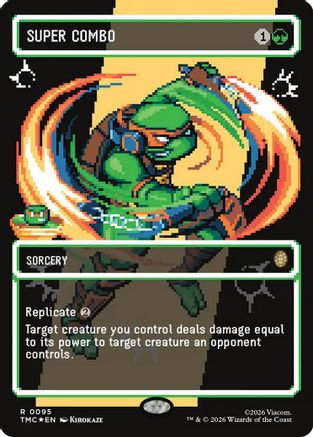 Super Combo (Borderless) (Surge Foil) (TMC-095) - Commander: Teenage Mutant Ninja Turtles Foil | Grognard Games