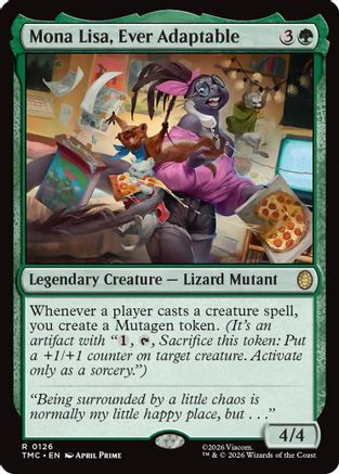 Mona Lisa, Ever Adaptable (TMC-126) - Commander: Teenage Mutant Ninja Turtles | Grognard Games