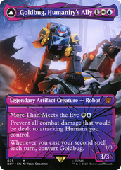 Goldbug, Humanity's Ally // Goldbug, Scrappy Scout (Shattered Glass) [Universes Beyond: Transformers] | Grognard Games