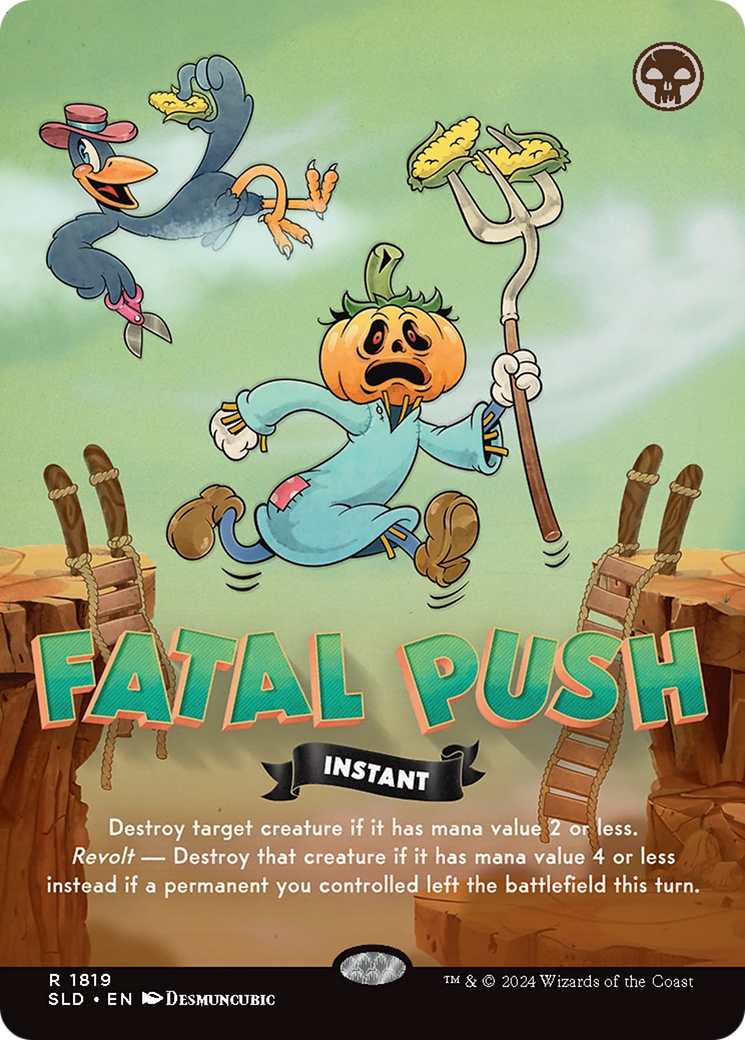 Fatal Push (SLD-1819) - Secret Lair Drop (Borderless) Foil | Grognard Games