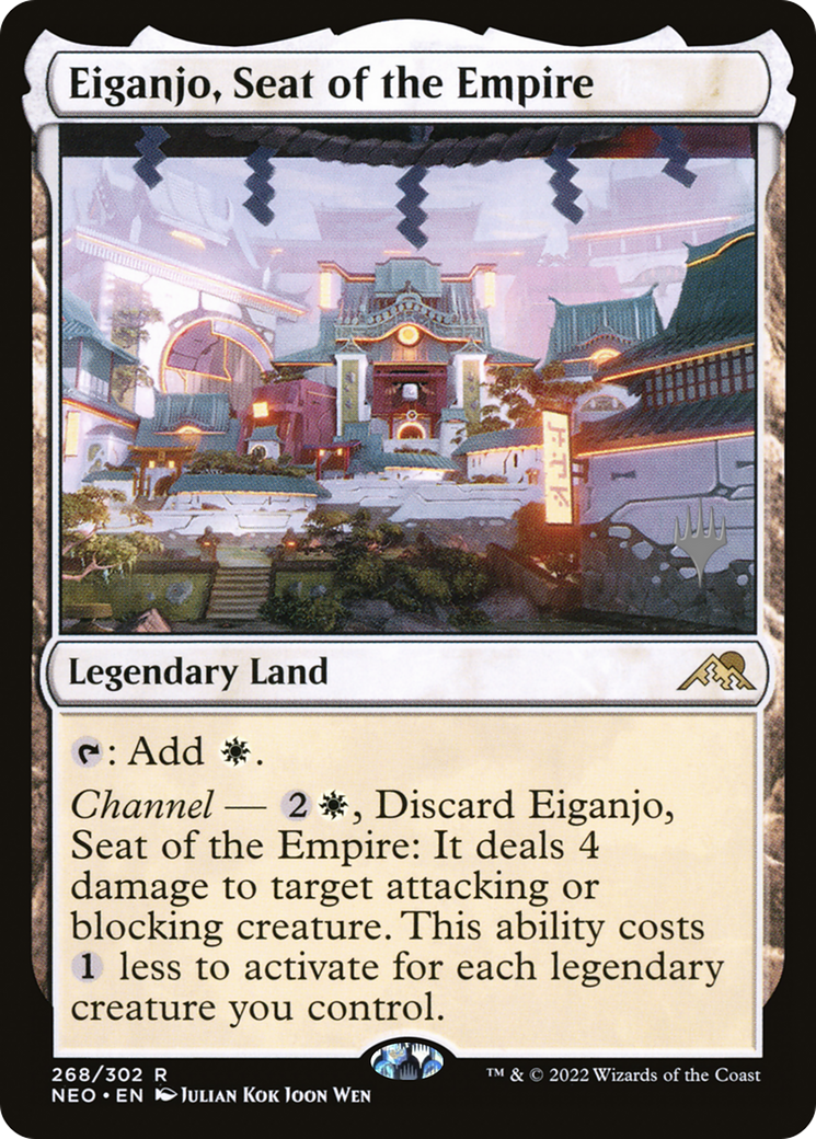Eiganjo, Seat of the Empire (Promo Pack) [Kamigawa: Neon Dynasty Promos] | Grognard Games