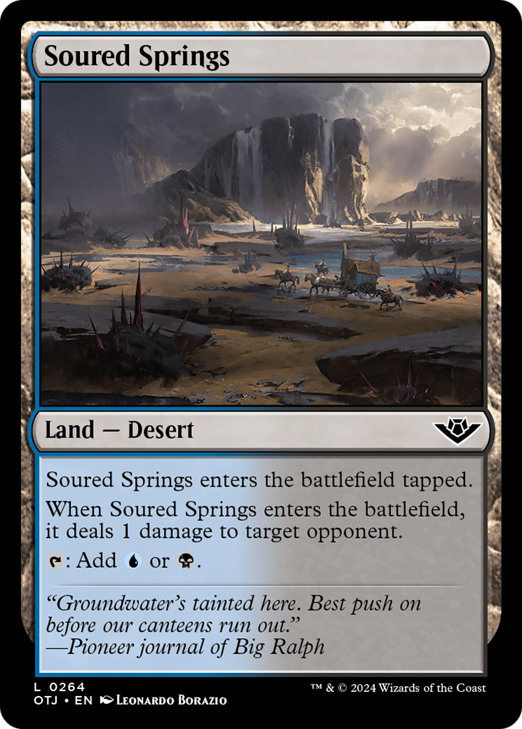 Soured Springs (OTJ-264) - Outlaws of Thunder Junction Foil | Grognard Games