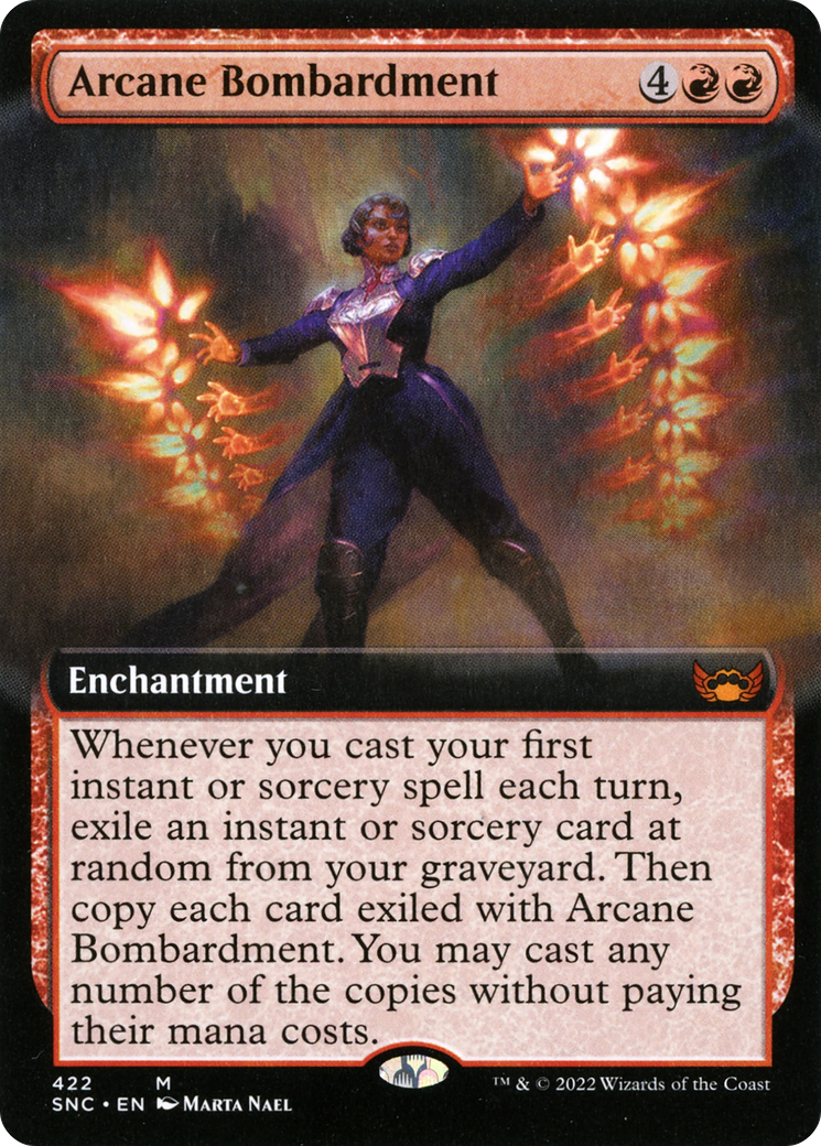 Arcane Bombardment (SNC-422) - Streets of New Capenna: (Extended Art) Foil | Grognard Games