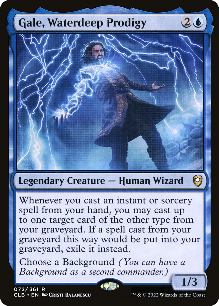 Gale, Waterdeep Prodigy [Commander Legends: Battle for Baldur's Gate] | Grognard Games