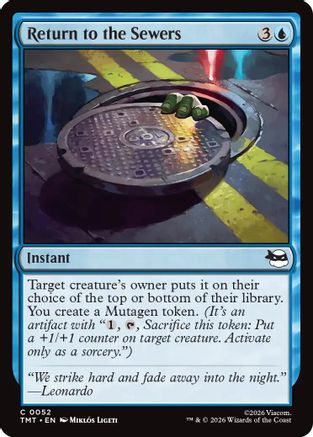 Return to the Sewers (TMT-052) - Teenage Mutant Ninja Turtles Foil | Grognard Games